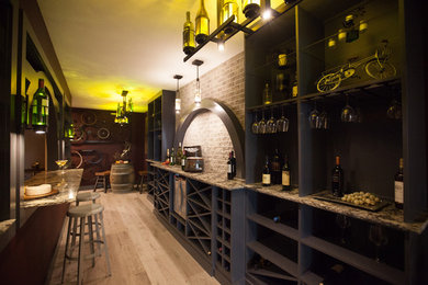 Transitional wine cellar in Other.