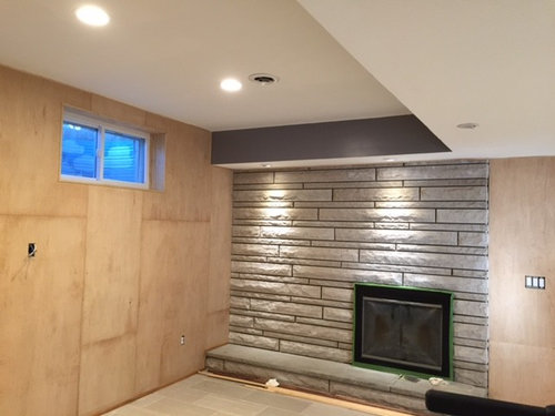 finished plywood walls