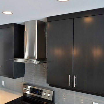 Slab Doors Maple Wood Stained Espresso