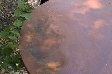 steel patina tabletops
