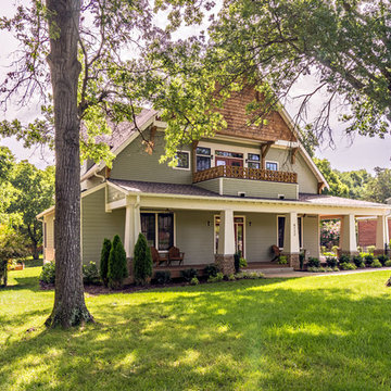 Exterior- Front View with Cedar Shake