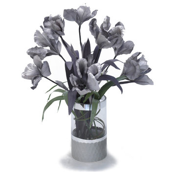 Gray Iris in Gray Banned Cylinder