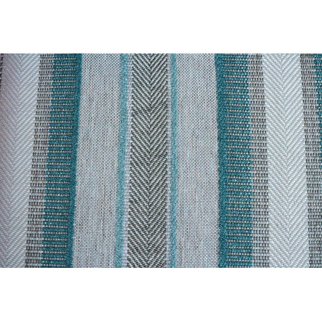 Oggay Textured Stripe With Organic/Raw Look Upholstery Fabric, Laguna