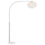 Lite Source - Lite Source LS-83311BN/WHT Reina - One Light Arch Floor Lamp - Reina One Light Arch Floor Lamp Brushed Nickel White Fabric ShadeArch Lamp, Brushed Nickel/White Fabric Lotus Shade, A 100W.Shade Included: yesBrushed Nickel Finish with White Fabric ShadeArch Lamp, Brushed Nickel/White Fabric Lotus Shade, A 100W.  Shade Included: yes. *Number of Bulbs: 1 *Wattage: 100W * BulbType: A *Bulb Included: No *UL Approved: Yes