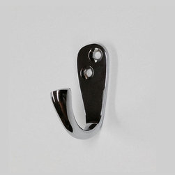 Octagonal Plate Single Robe Hook #2552 in Polished NIckel - Robe & Towel Hooks
