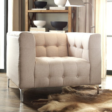 Chic Home Capone Club Chair, Stone