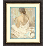 Tangletown Fine Art - "Abstract Figure Study II" By Albena Hristova, Framed Wall Art, Ready to Hang - Abstract art is a fresh way of defining the style of a home or office. This fine art print highlights the use of color and shape to create an image. 1.5inch Deep Gallery Wrap Canvas.Printed on a 12 color Giclee printer for a deep rich color gamut.  Thick 290gsm cotton canvas will not sag or drape. Stretched over a kiln dried - finger jointed frame that will not warp. Wire hanger for easy hanging.