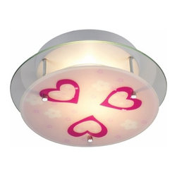 Hearts Ceiling Light Fixture - Flush-mount Ceiling Lighting