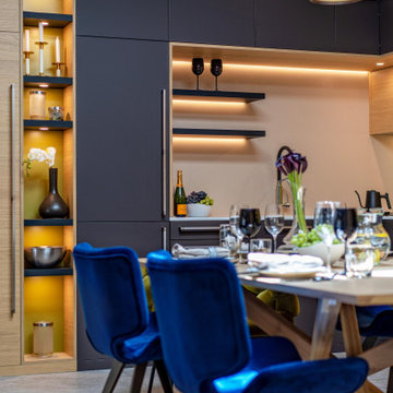 UNIQUE BLACK AND GREEN MODERN KITCHEN