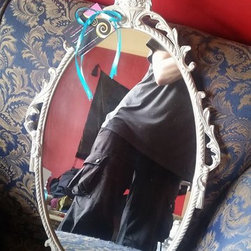FOR SALE-handpainted vintage mirror...&pound;45.00 - Furniture