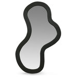 Meridian Furniture - Oblique Mirror, Black, 28" X 48" - Create an instant focal point on your wall with this Oblique mirror. This oversized mirror has an artful design that adds a touch of modern fun to your room while instantly garnering the attention your wall deserves. Acacia wood forms the frame of this fabulously abstract mirror, providing a bold contrast on your wall that makes it hard to ignore. A rich black finish lets this handsome mirror blend in nicely with other furnishings in your contemporary room.