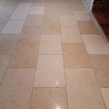 Revitalizing Limestone Floor Tile & Grouting in Silfield