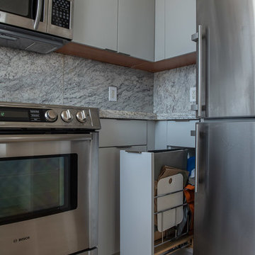 Modern Kitchen Update Done in a Fashion Grey Color