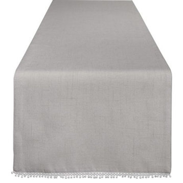 Bardwil French Perle Solid 70" Runner, Dove