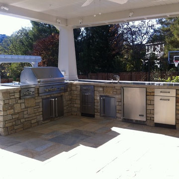 Casual Los Altos Hills Craftsman in Stone and Shingle