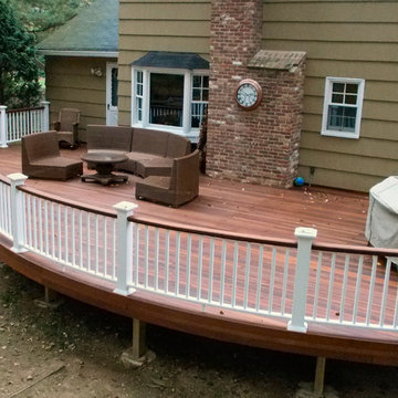 Berkeley Heights, NJ Ipe and Azek Deck