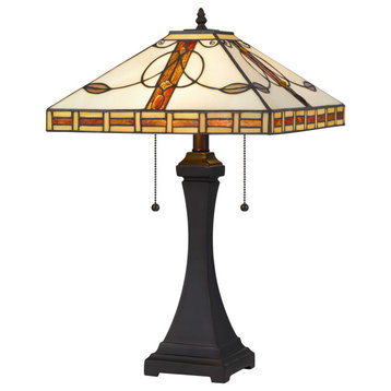 Tiffany Table Lamp, Dark Bronze