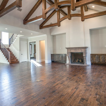 Traditional Brick & Stone with a Glamorous Interior
