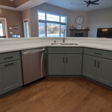Transitional Kitchen Remodel Done In Stunning Two-Tone Color Cabinets