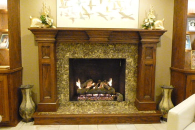 Example of a trendy living room design in Other
