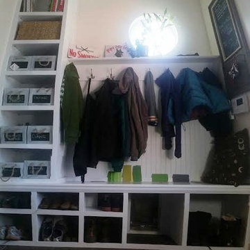 mudroom cubbies and shelving