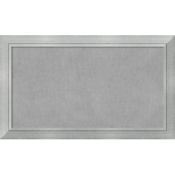 Framed Magnetic Board, Romano Silver Wood, 59x35