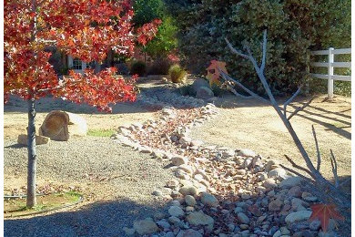 This is an example of a farmhouse landscaping in San Diego.