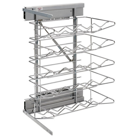Steel Pull Out Wine Rack Organizer