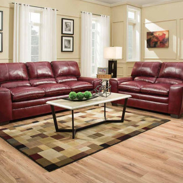 Topeka Ruby Sofa & Loveseat