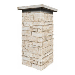 C141-BRIGHTON STONE COLUMN WRAP (CAPS SOLD SEPARATELY) - Wall Panels