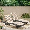 GDF Studio Savana Outdoor Chaise Lounge Cushion, Set of 2