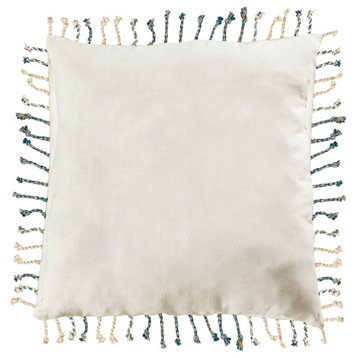 Elk Lighting Montell 24X24 Pillow Cover Only, White and Blue