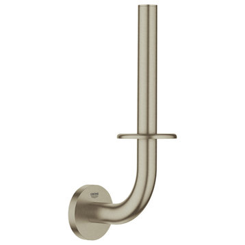 Grohe 40 385 1 Essentials Wall Mounted Hook Toilet Paper Holder - Brushed
