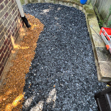 Foundation Drain with Limestone Crust