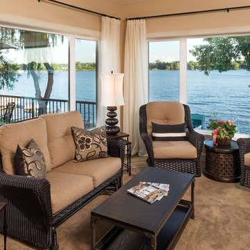 Traditional lake home.