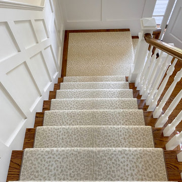 Neutral Animal Print Custom Stair Runner