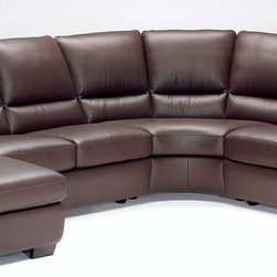Natuzzi Editions Leather Sectional Sofa B632 - Sectional Sofas