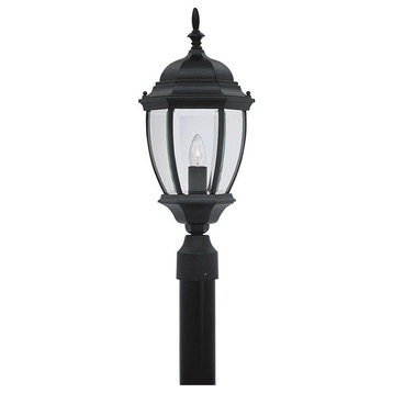 Designers Fountain 2436-BK Triverton - One Light Outdoor Post Lantern