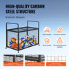 VEVOR Rolling Sports Ball Storage Cart Garages Sports Equipment Organizer Steel