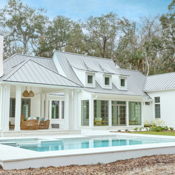 Waterfront Elevation with Coastal Architecture