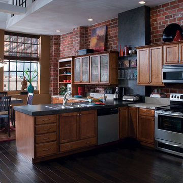 Contemporary Maple Kitchen Cabinets