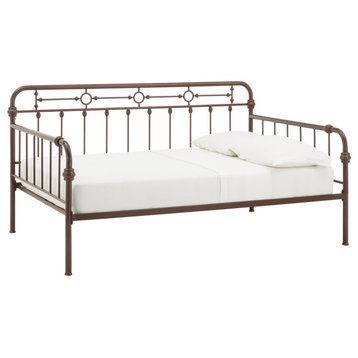 Lacey Antique Dark Bronze Metal Full Size Daybed