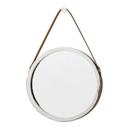 Lene Bjerre Round Mirror - Silver Camel - Wall Mirrors