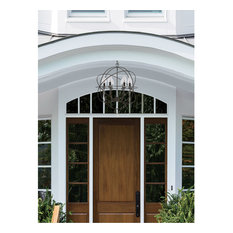 Solaris 6 Light Outdoor Pendant or Chandeller, English Bronze