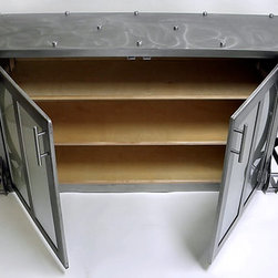 The Stainless Steel Console - Console Tables