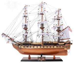 Uss Constitution Medium Museum-quality Fully Assembled Wooden Model Ship