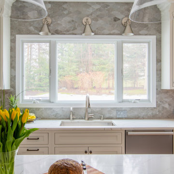 Peppercorn & Dove Two-toned kitchen - Rivervale, NJ