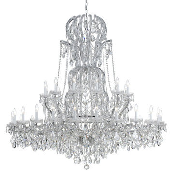 Maria Theresa 37 Light Spectra Crystal Chrome Chandelier