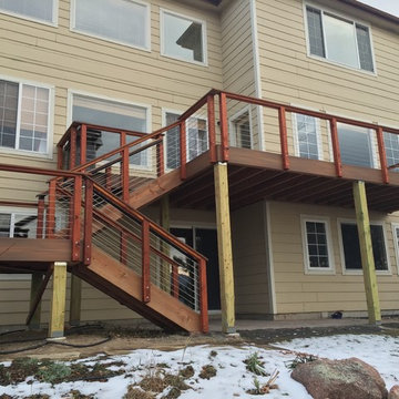 After. Composite deck with stairwell.