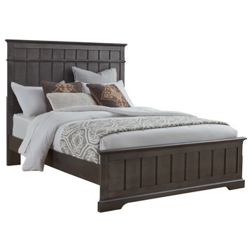 Progressive Furniture Cortland Wood Queen Bed in Light Steel Gray